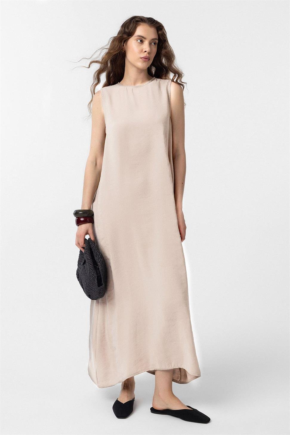 Antioch Taş Modal Midi Kadın Elbise