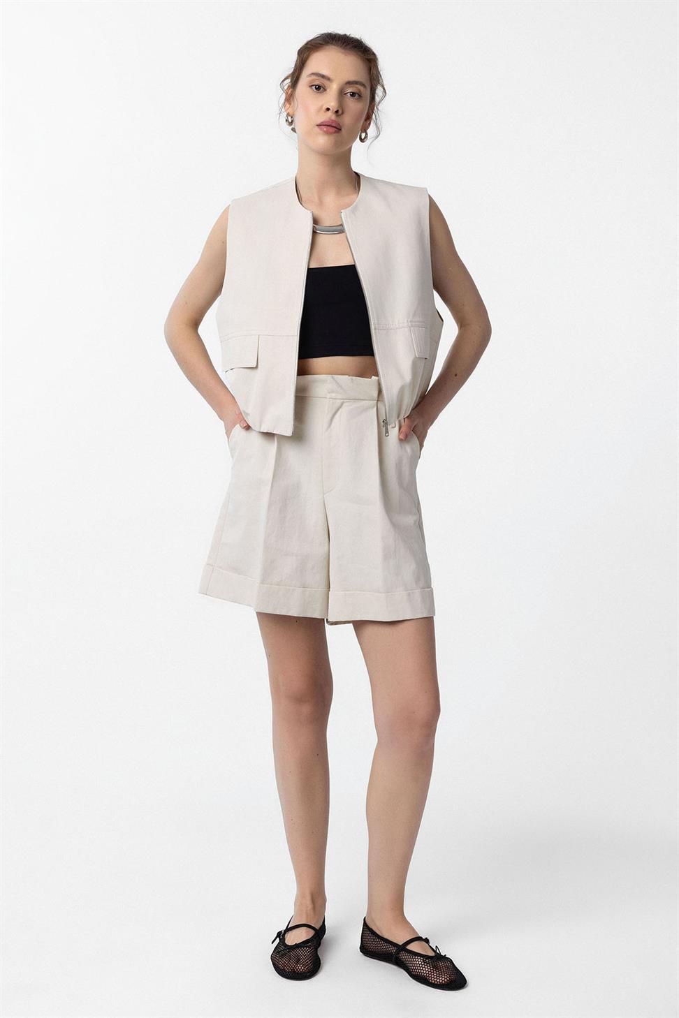 Antioch Taş Oversize Kadın Yelek