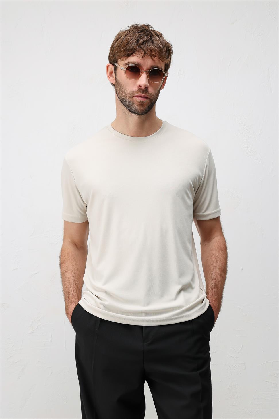Antioch Taş Premium Dokulu Erkek T-Shirt
