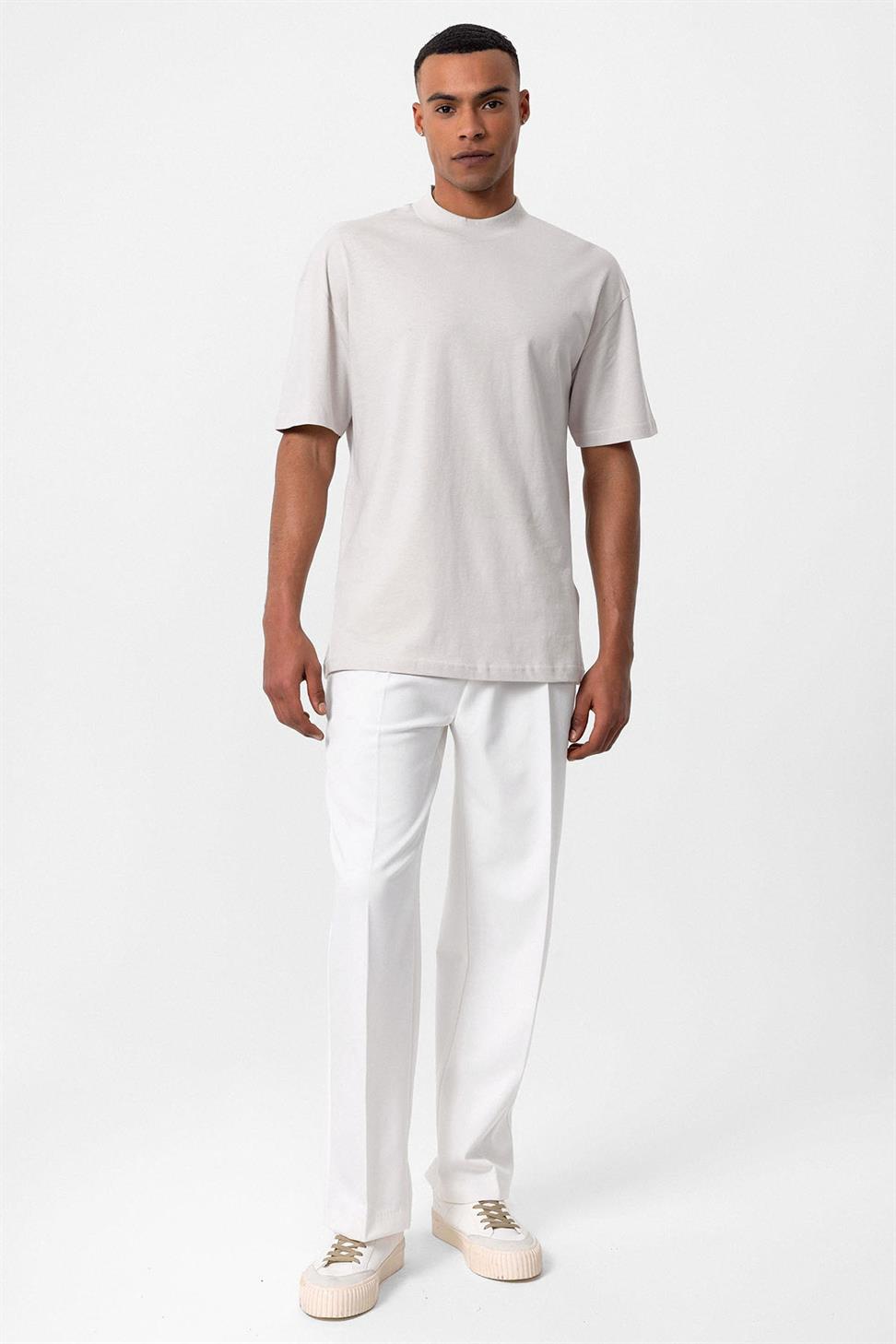 تي شيرت رجالي أساسي مريح