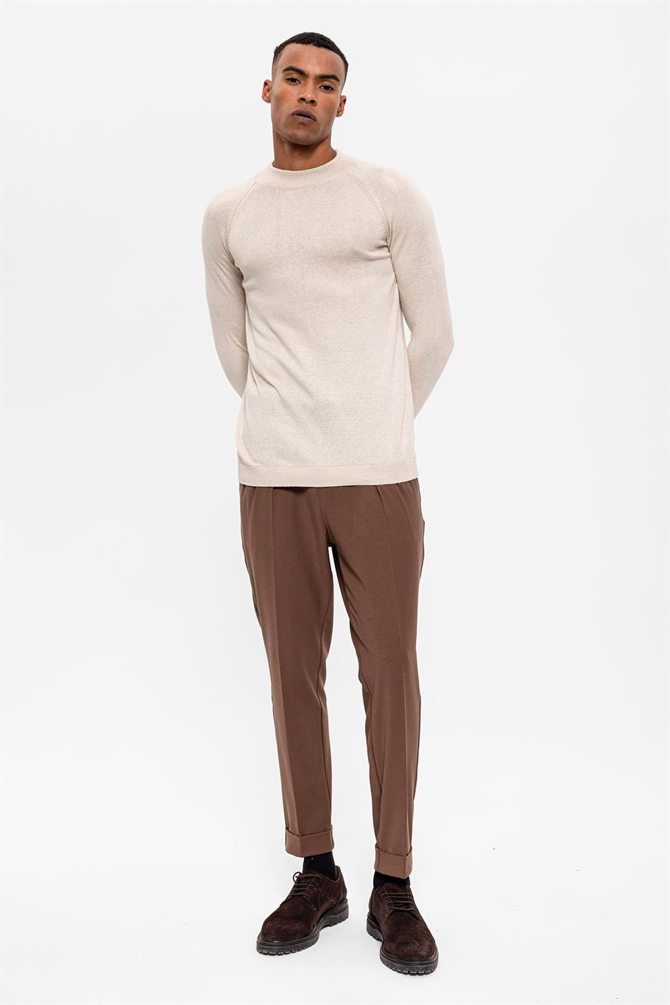 Antioch Taş Yarım Boğazlı Erkek Triko