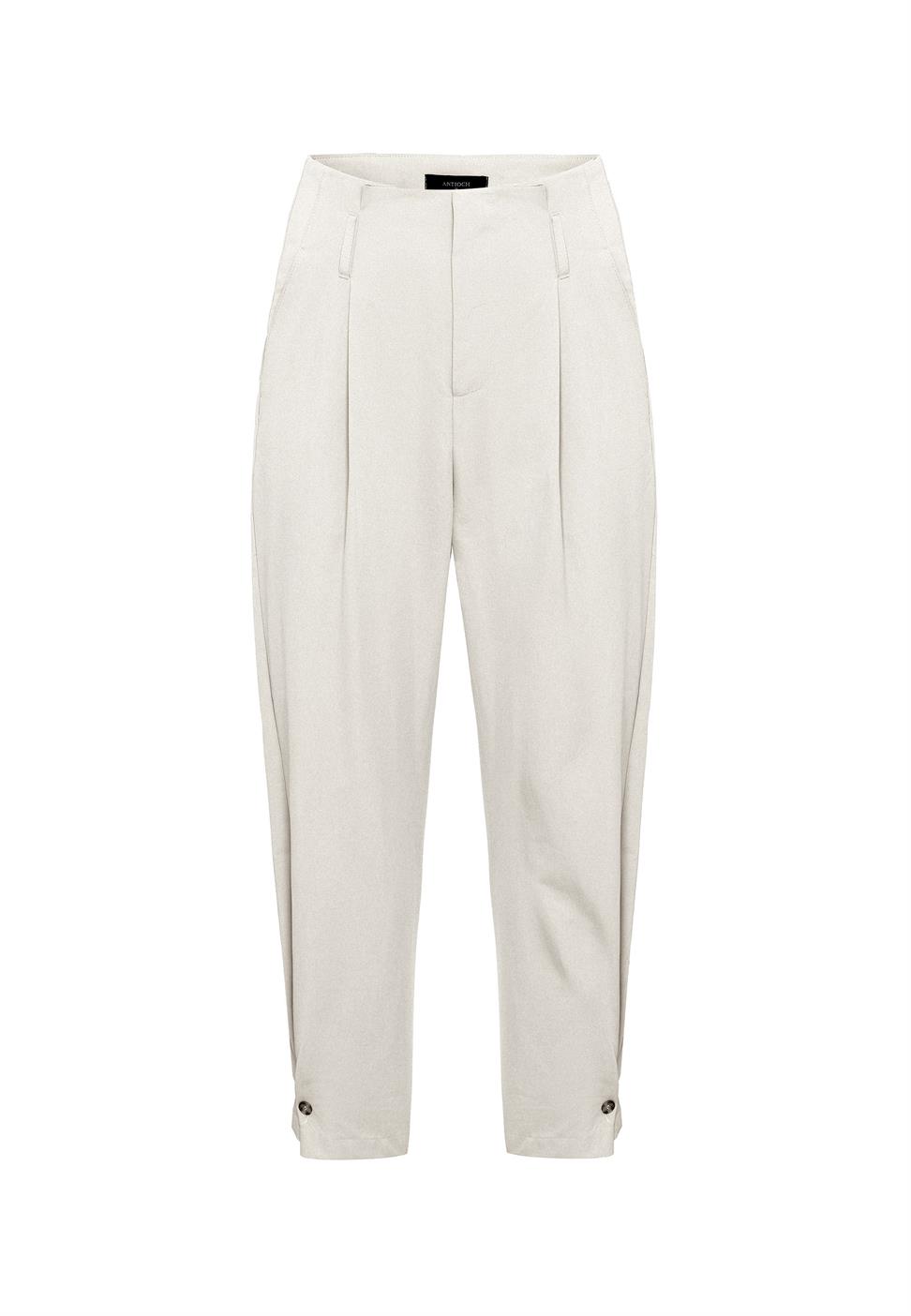 Antioch Taş Yüksek Bel Paçası Düğmeli Fit Kadın Pantolon