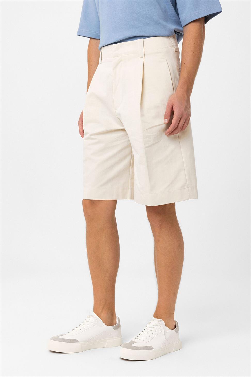 Antioch Taş Yüksek Bel Pileli Relaxed Bermuda Erkek Şort