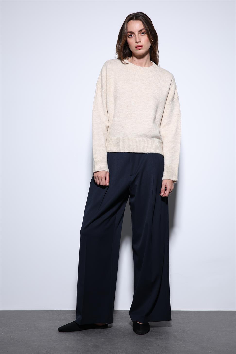 Antioch Taş Yün Karışımlı Kadın Kazak