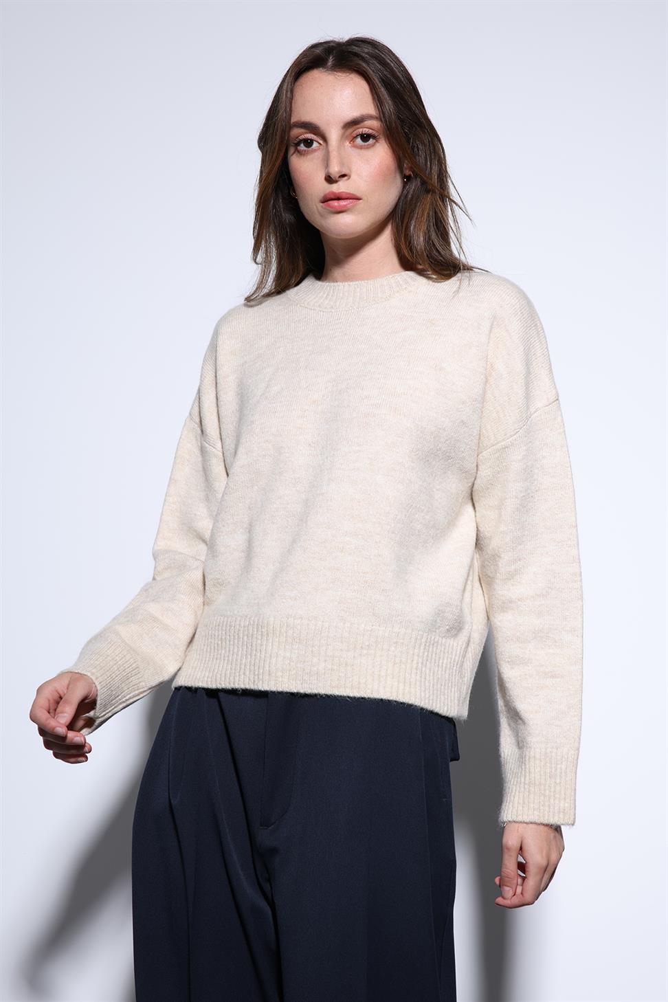 Antioch Taş Yün Karışımlı Kadın Kazak