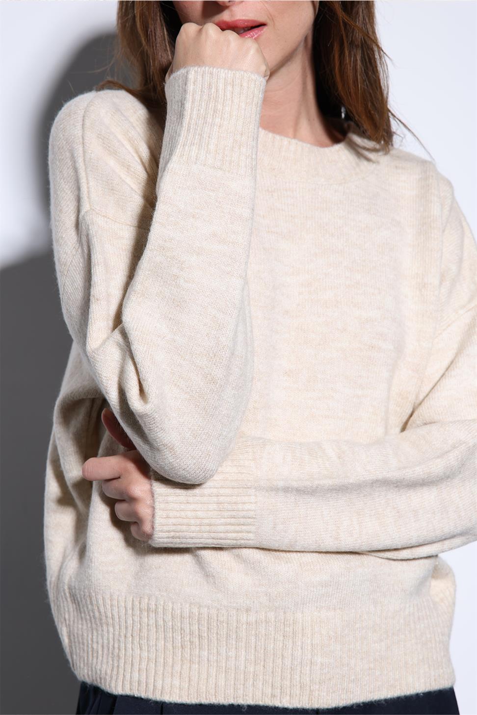 Antioch Taş Yün Karışımlı Kadın Kazak