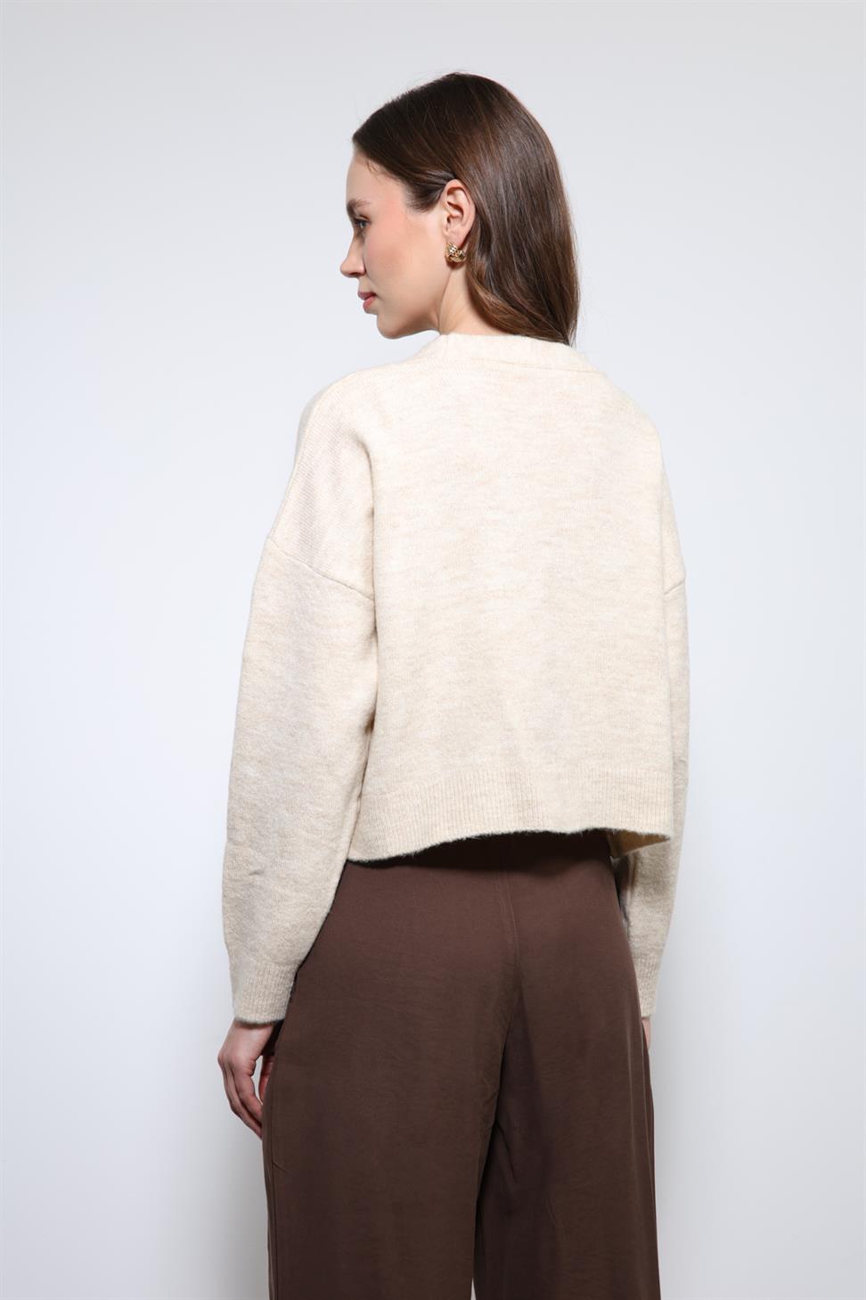 Antioch Taş Yün Karışımlı Hırka