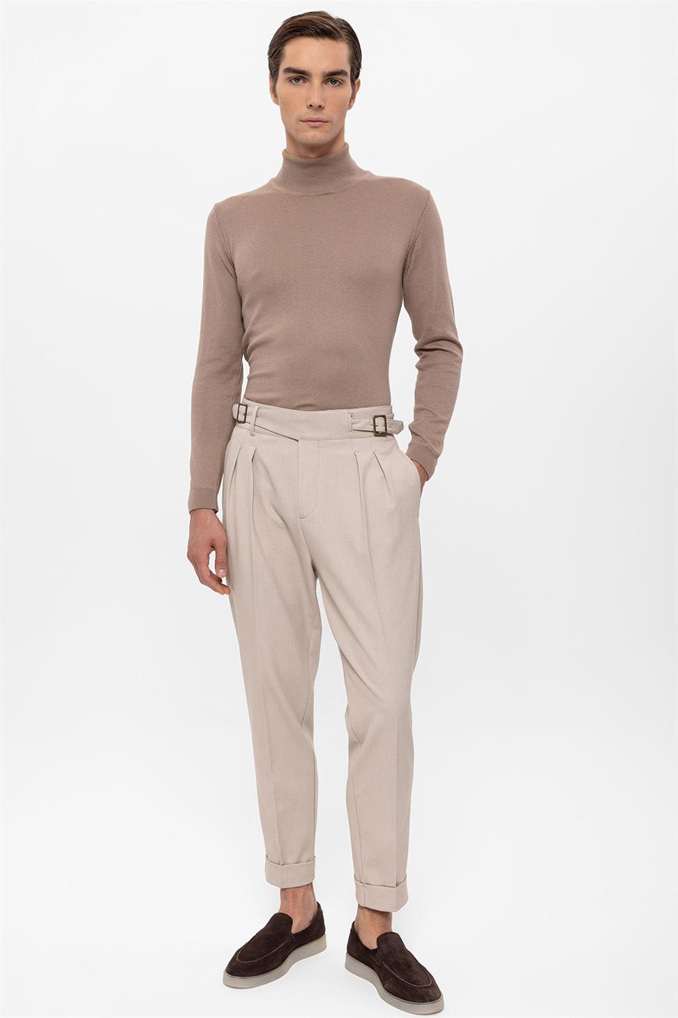 مشبك مفصل سراويل مطوي للرجال