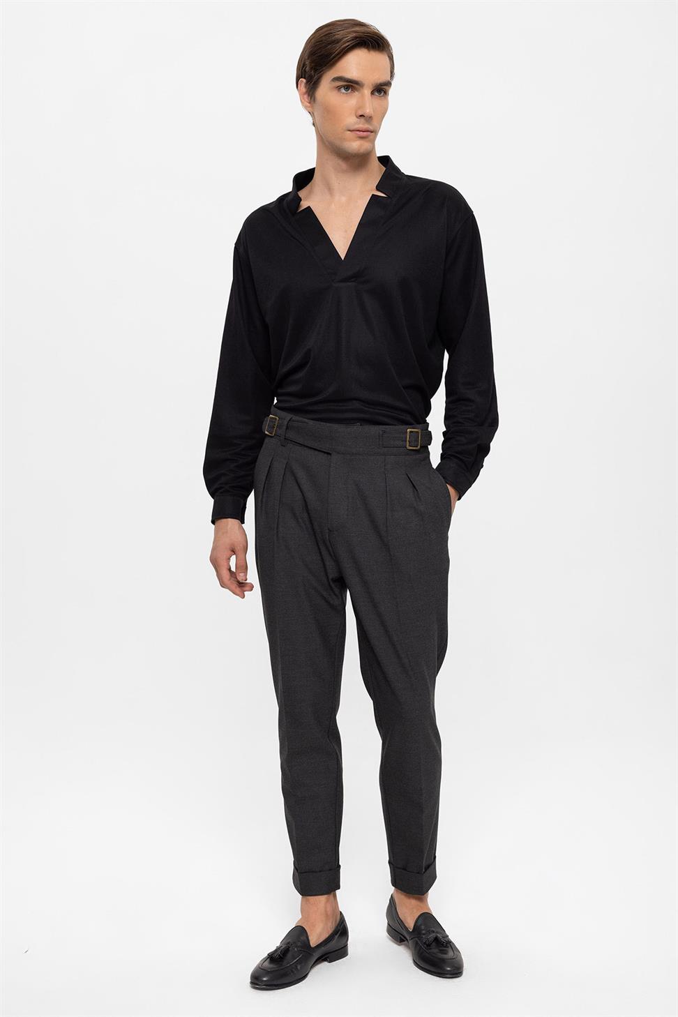 مشبك مفصل سراويل مطوي للرجال