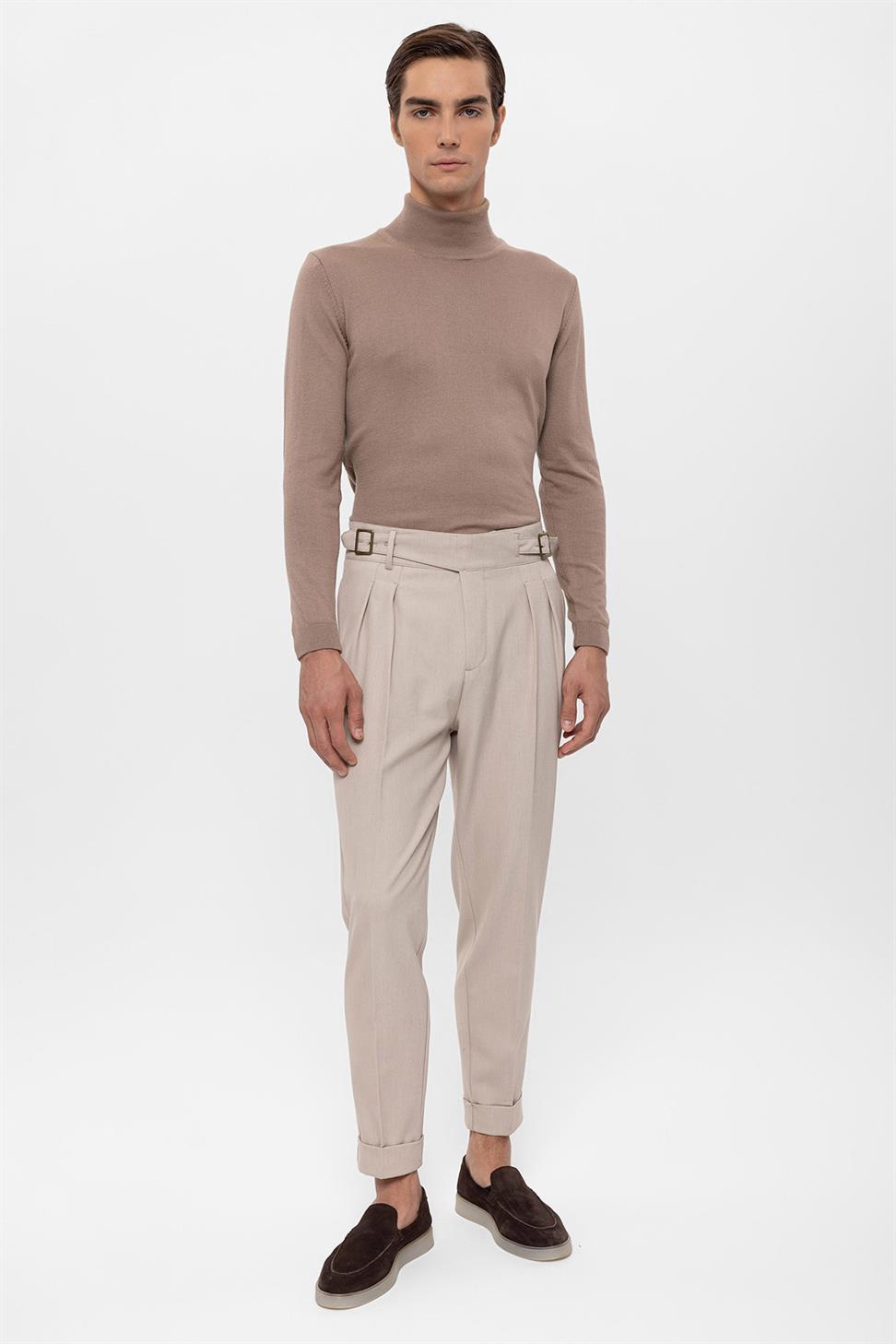 مشبك مفصل سراويل مطوي للرجال