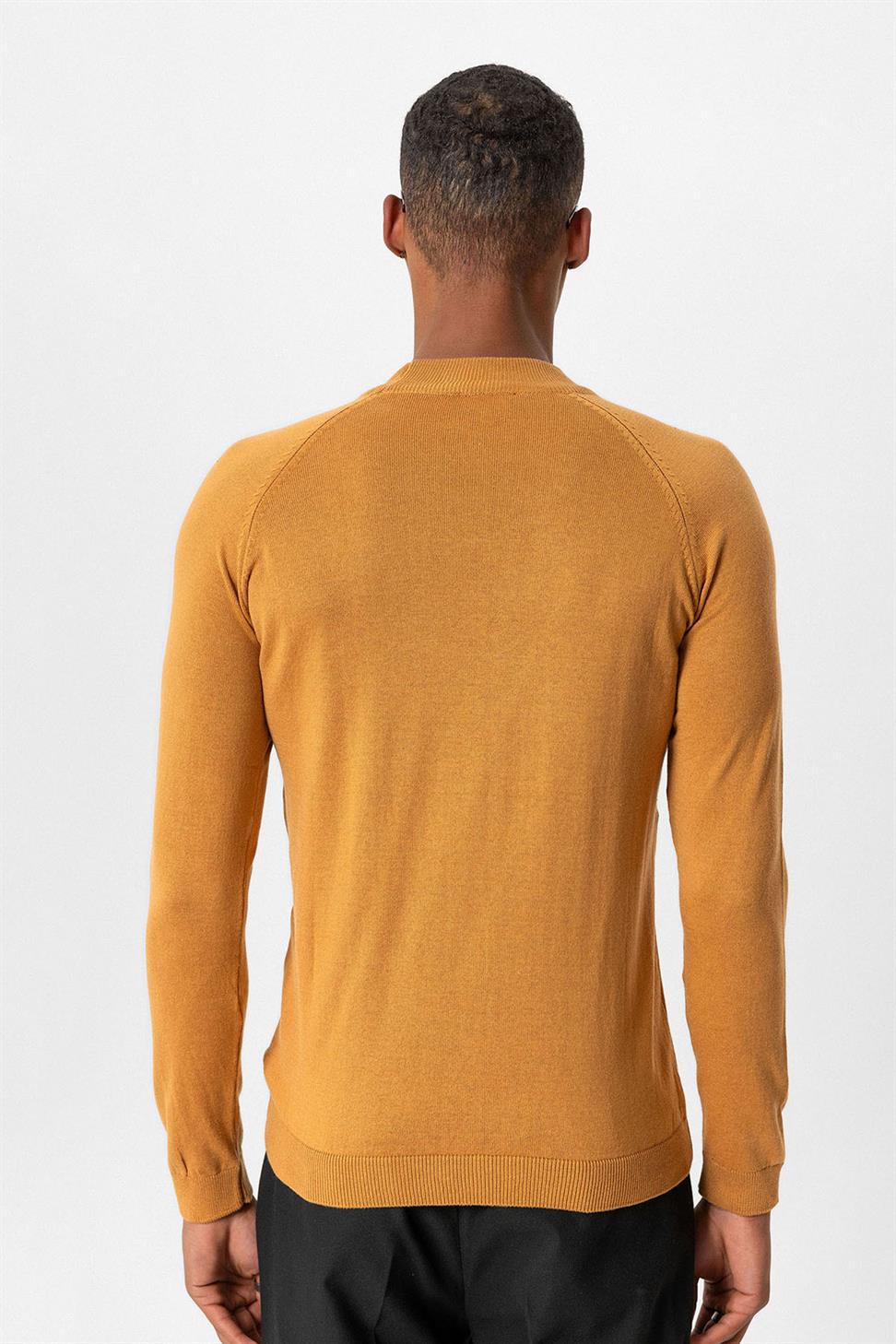 Antioch Tütün Yarım Boğazlı Erkek Triko