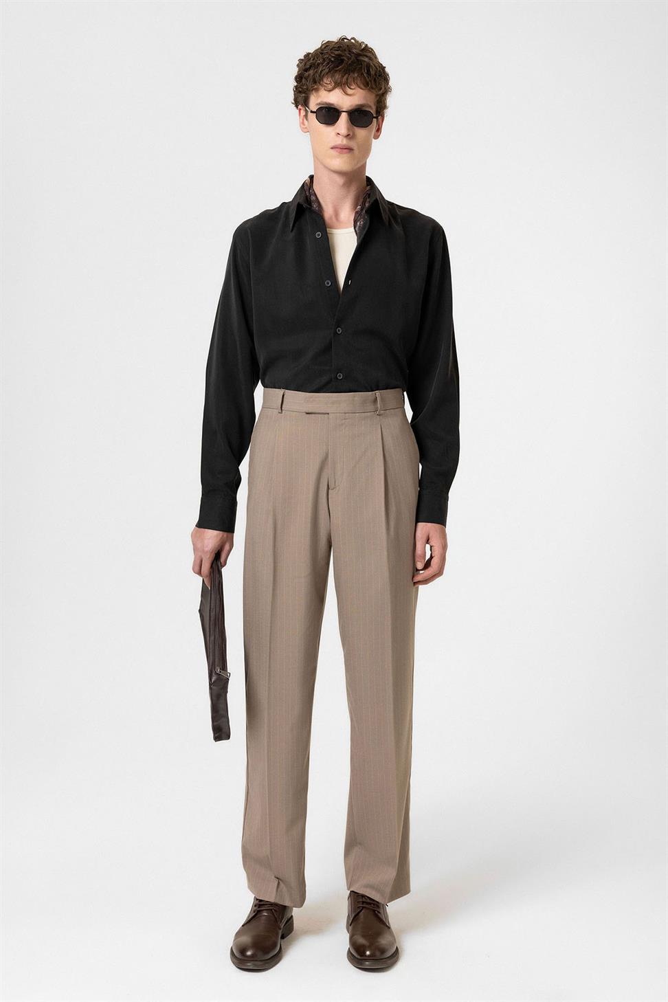 Antioch Vizon Çizgili Relaxed Fit Erkek Pantolon