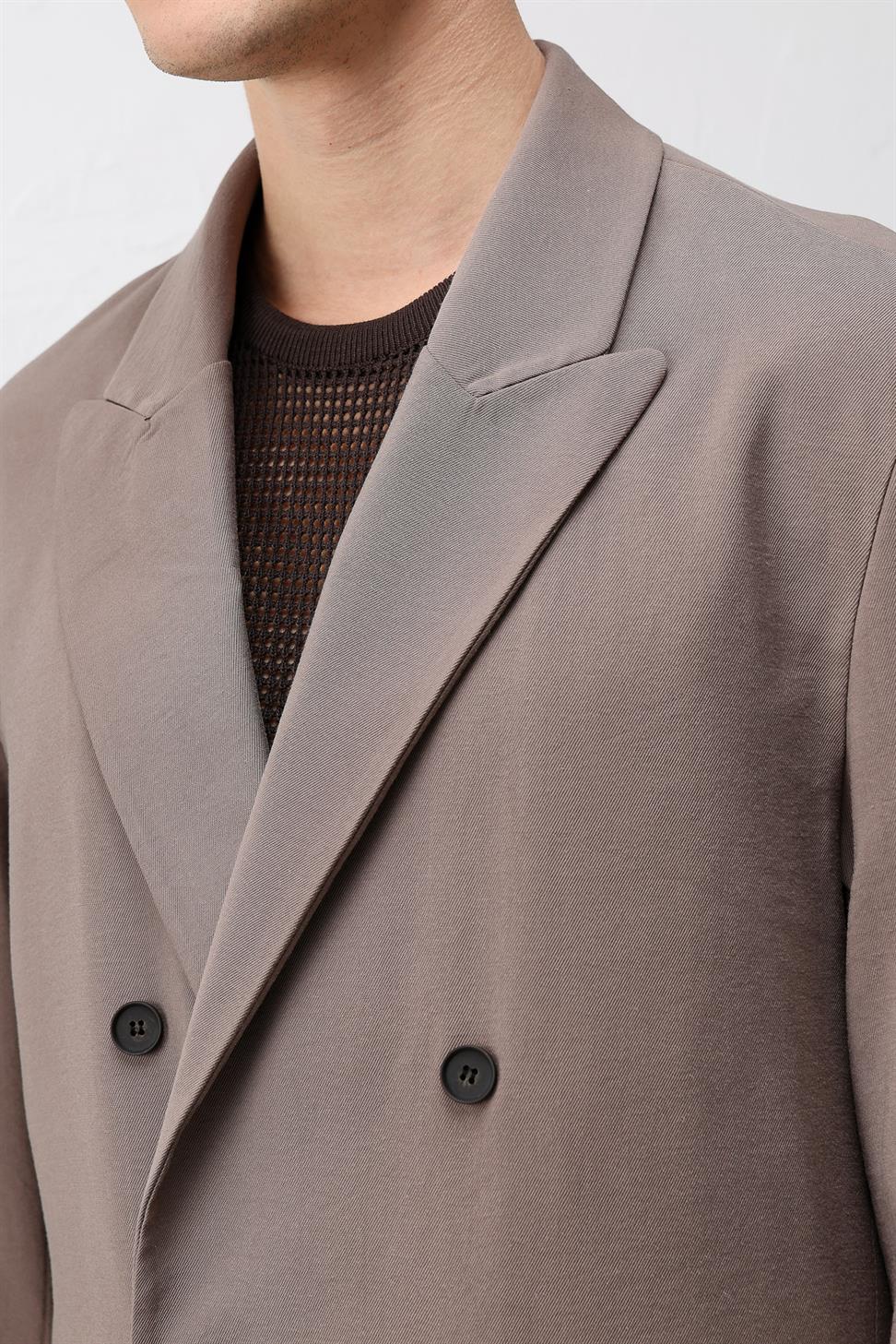 Antioch Vizon Modal Karışımlı Relaxed Fit Erkek Blazer Ceket