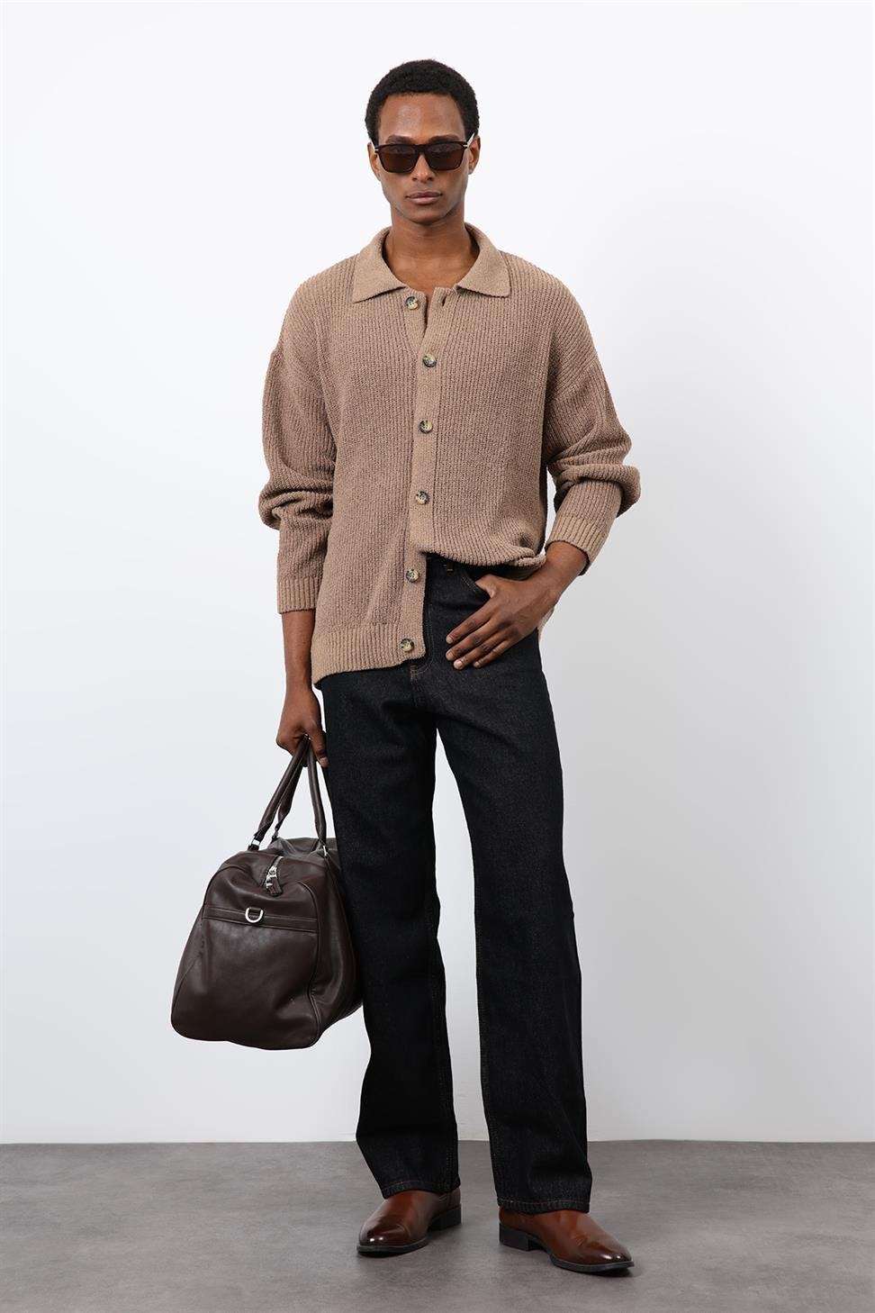 Antioch Vizon Örme Triko Erkek Hırka