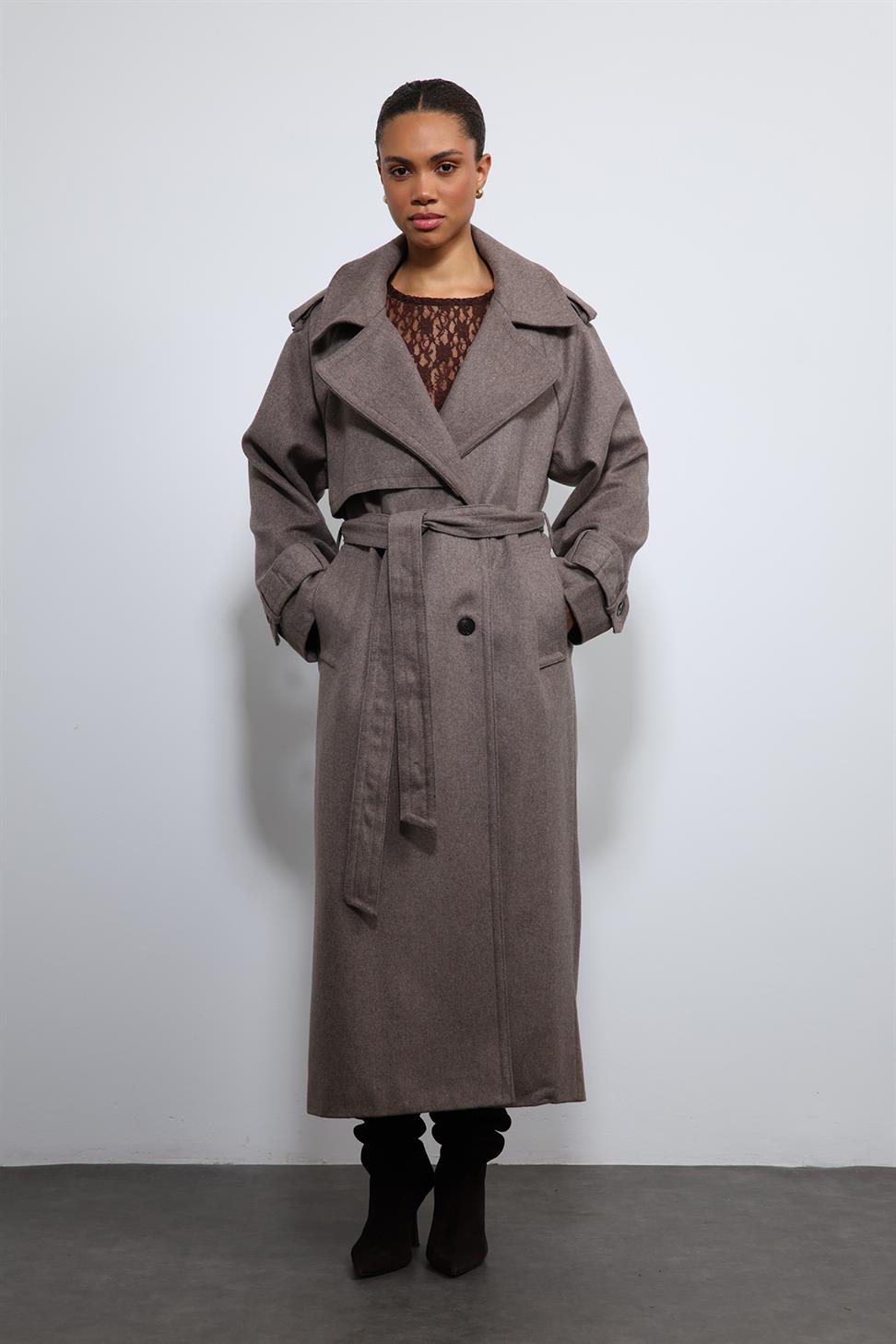 Antioch Vizon Oversize Kemerli Kaban