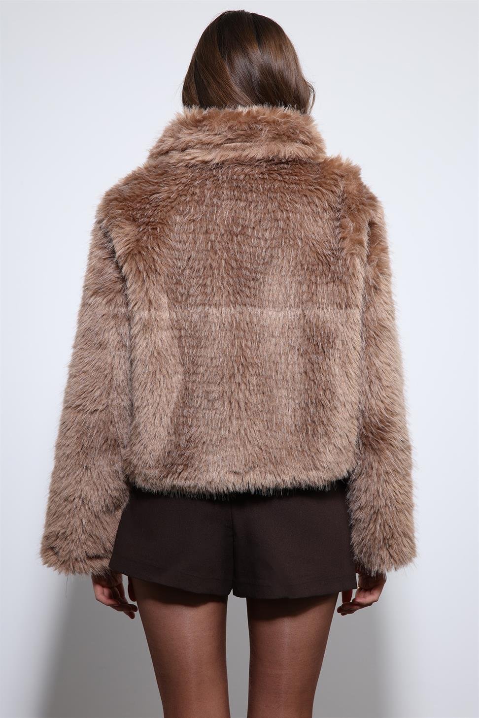 Antioch Vizon Peluş Görünümlü Mont