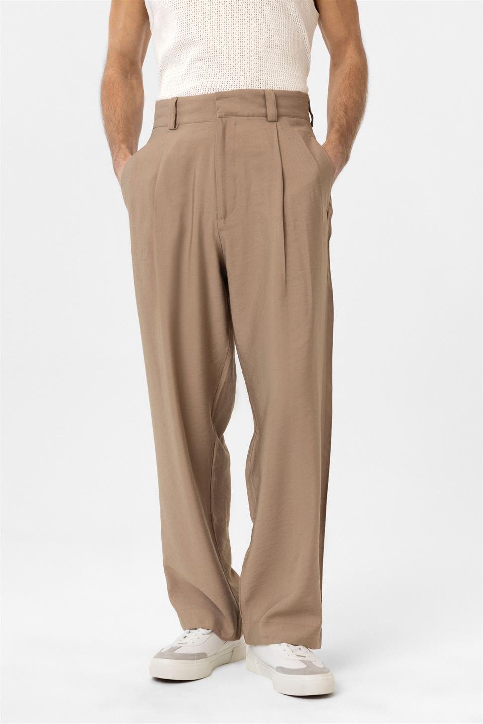 Antioch Vizon Pileli Baggy Fit Erkek Pantolon