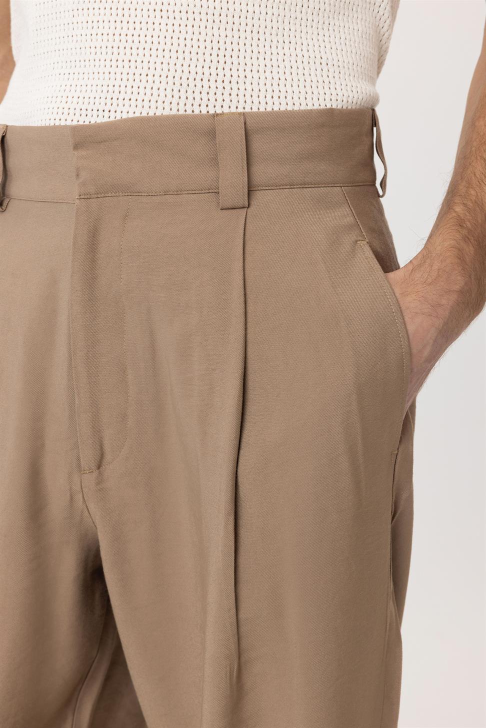 Antioch Vizon Pileli Baggy Fit Erkek Pantolon