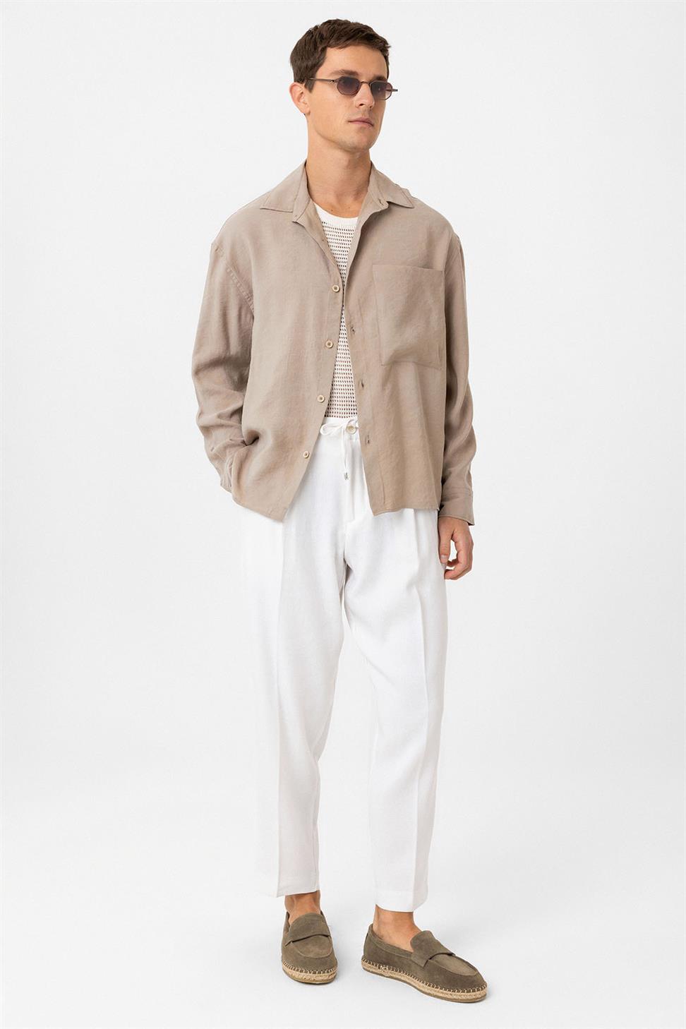 Antioch Vizon Relax Fit Modal Kumaş Erkek Gömlek