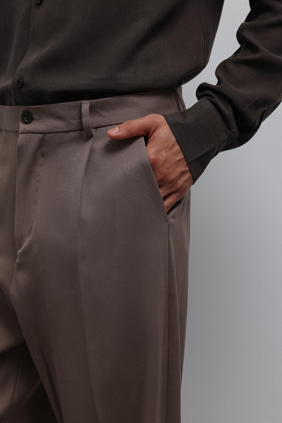 Antioch Vizon Relax Fit Pilili Erkek Pantolon