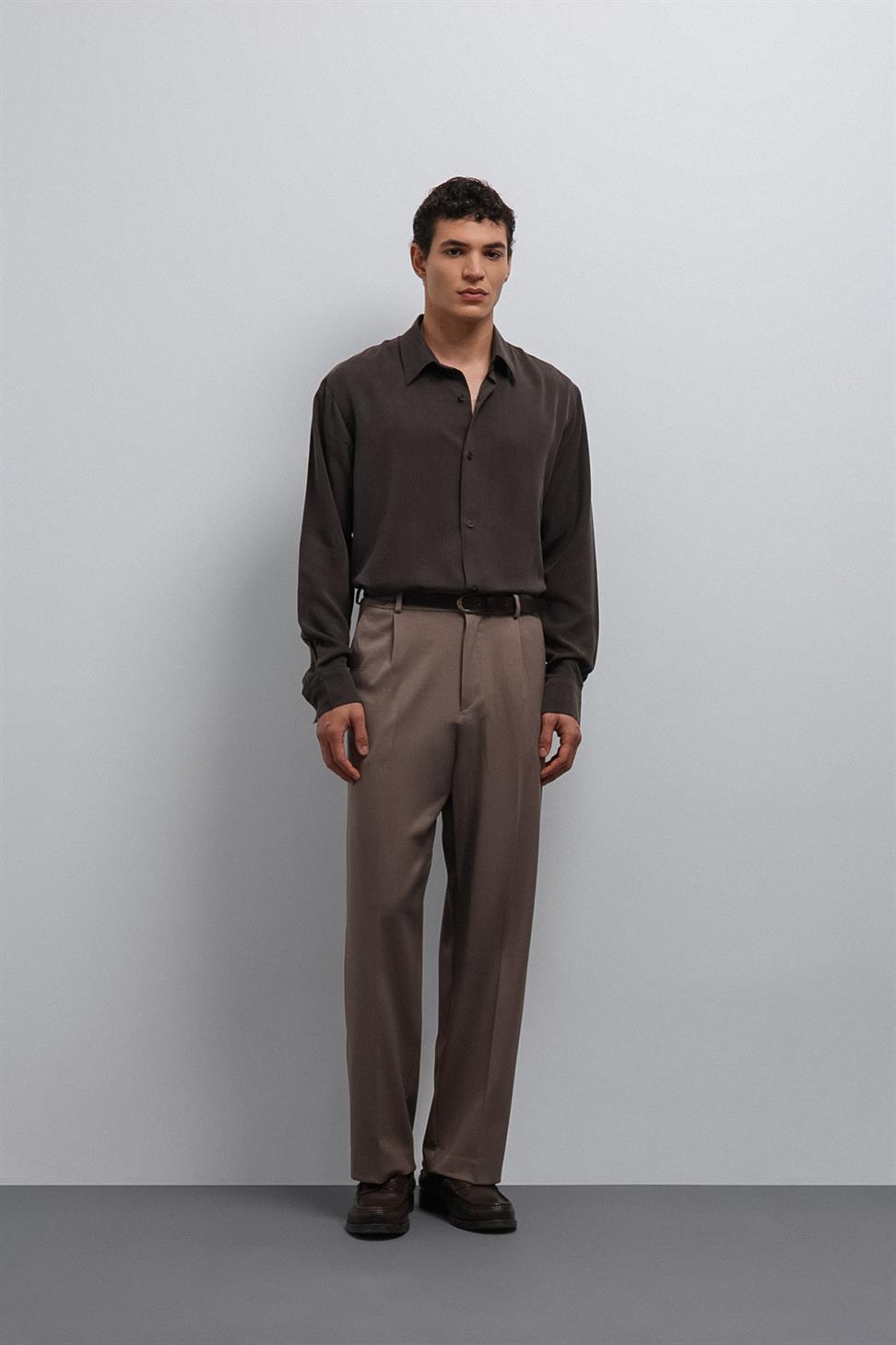 Antioch Vizon Relax Fit Pilili Erkek Pantolon