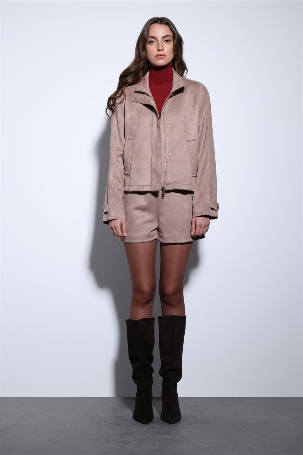 Antioch Vizon Süet Bomber Ceket