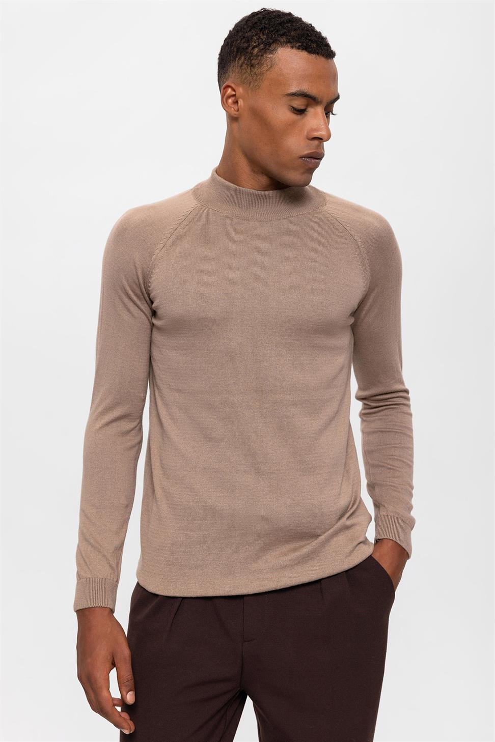 Antioch Vizon Yarım Boğazlı Erkek Triko