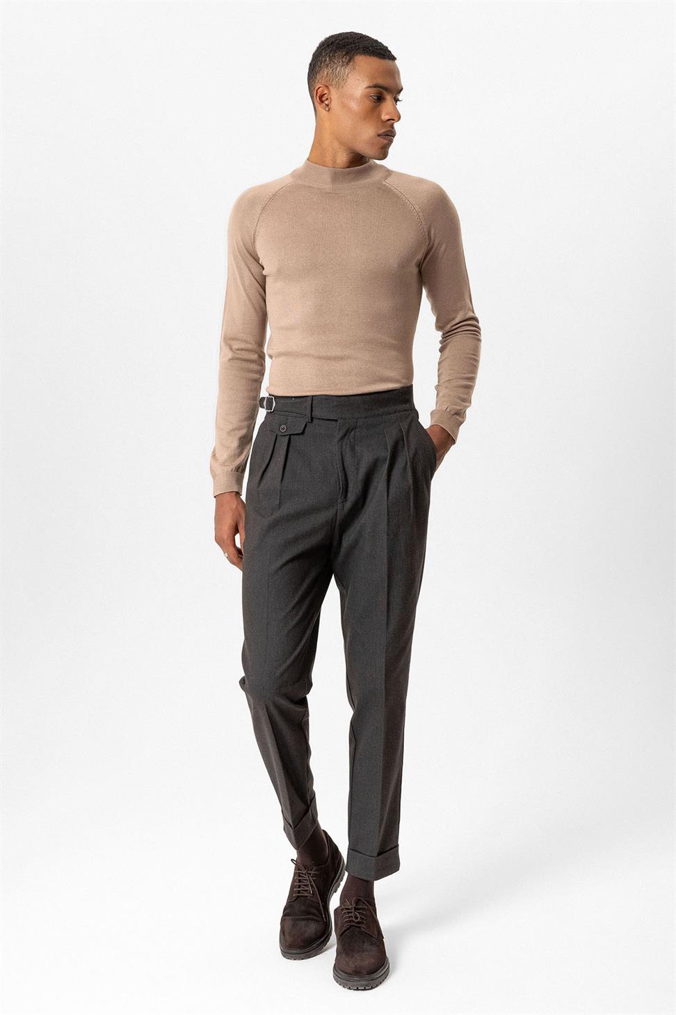 Antioch Vizon Yarım Boğazlı Erkek Triko