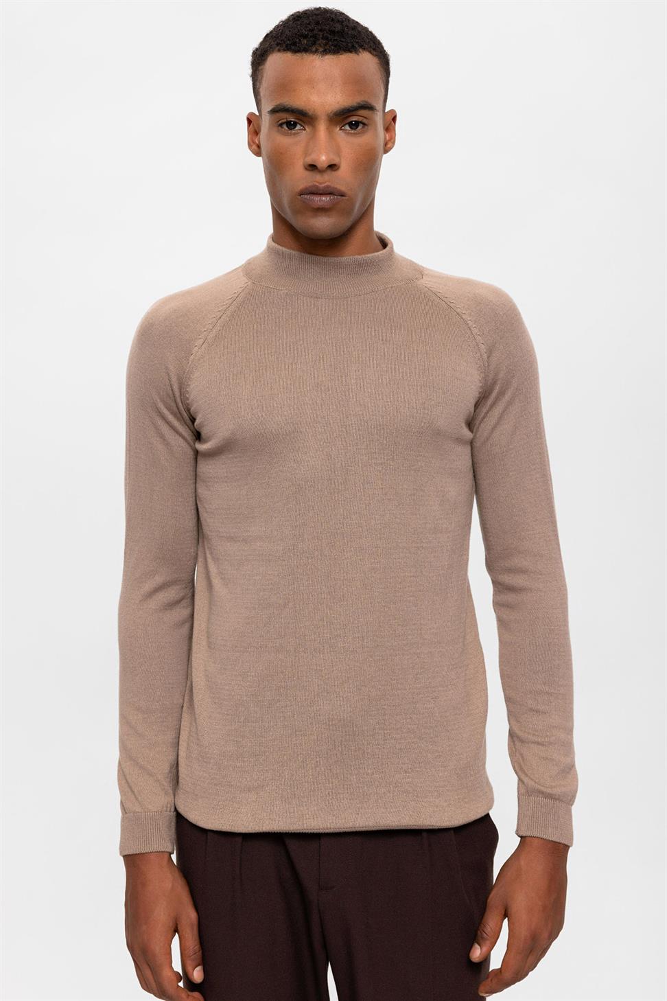 Antioch Vizon Yarım Boğazlı Erkek Triko