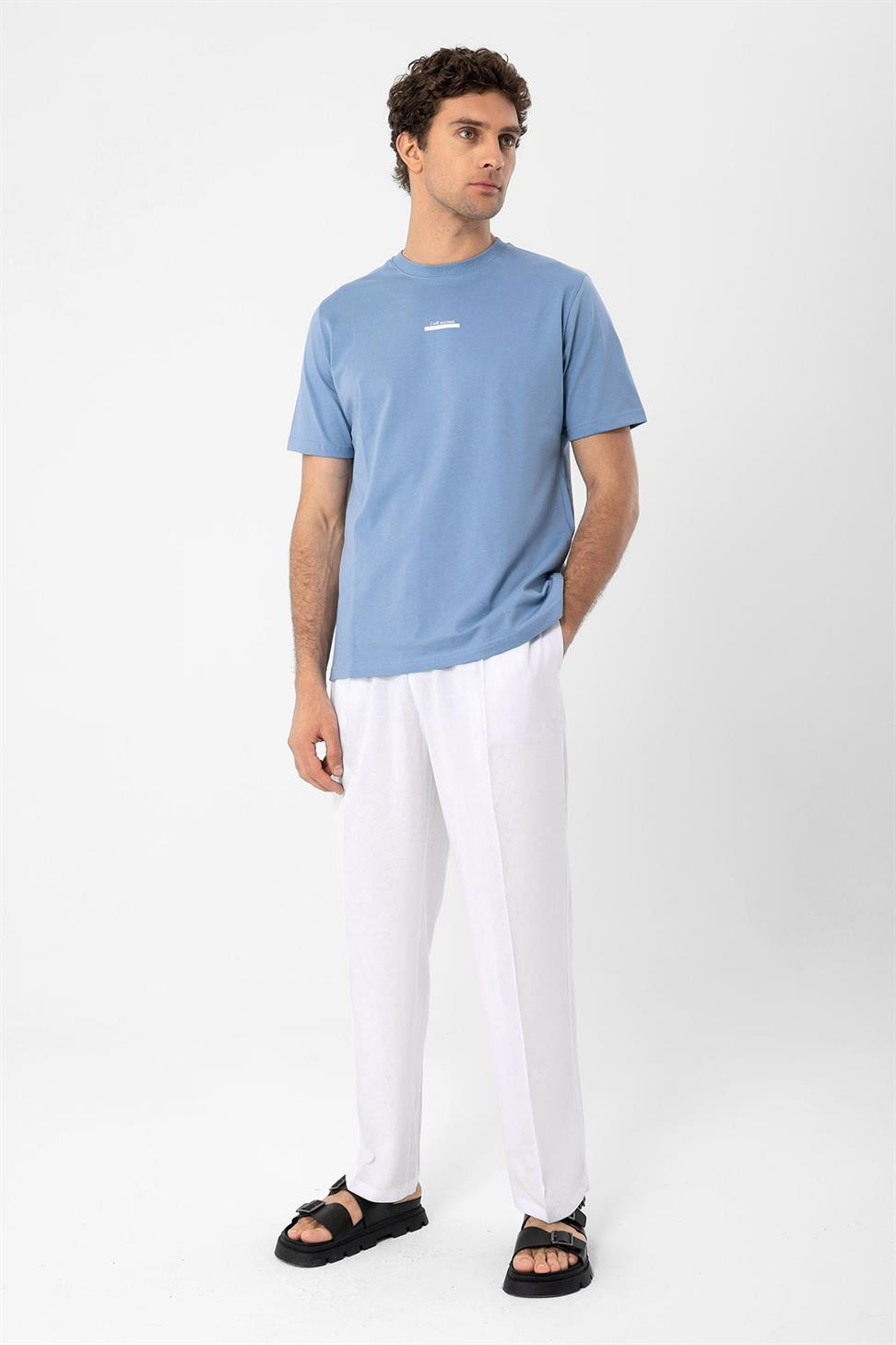 نص مفصل الرجال تي شيرت