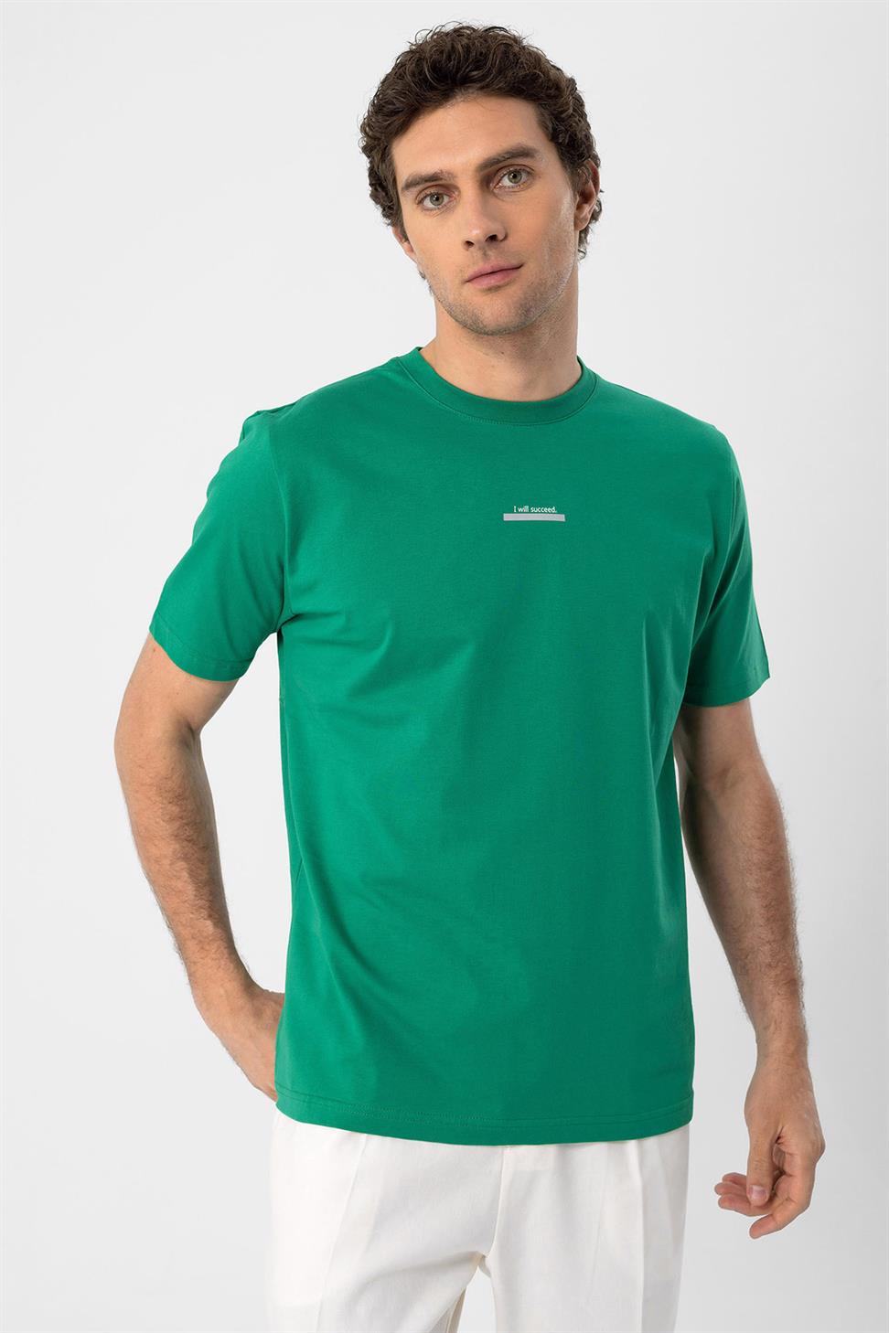 نص مفصل الرجال تي شيرت