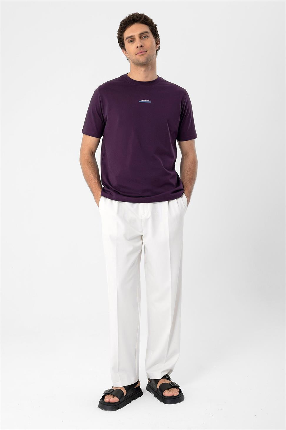 نص مفصل الرجال تي شيرت