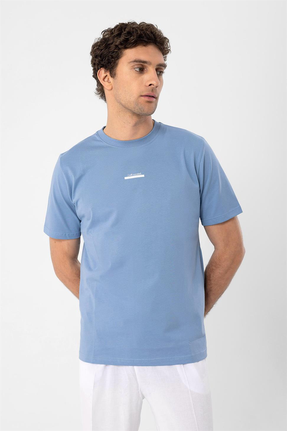 نص مفصل الرجال تي شيرت