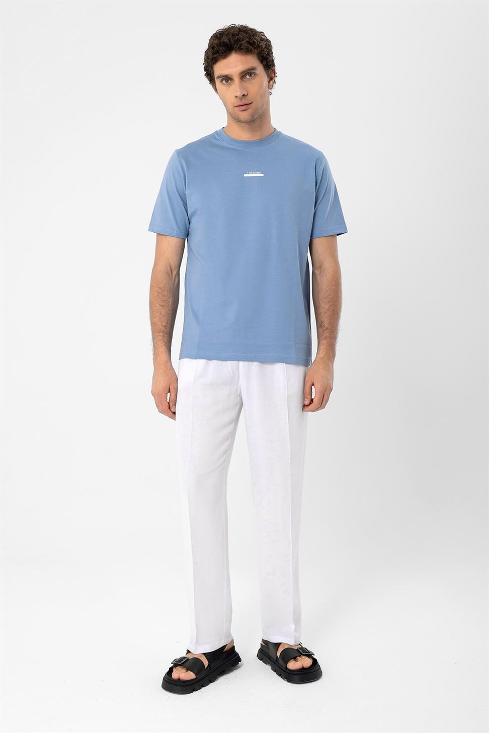 نص مفصل الرجال تي شيرت