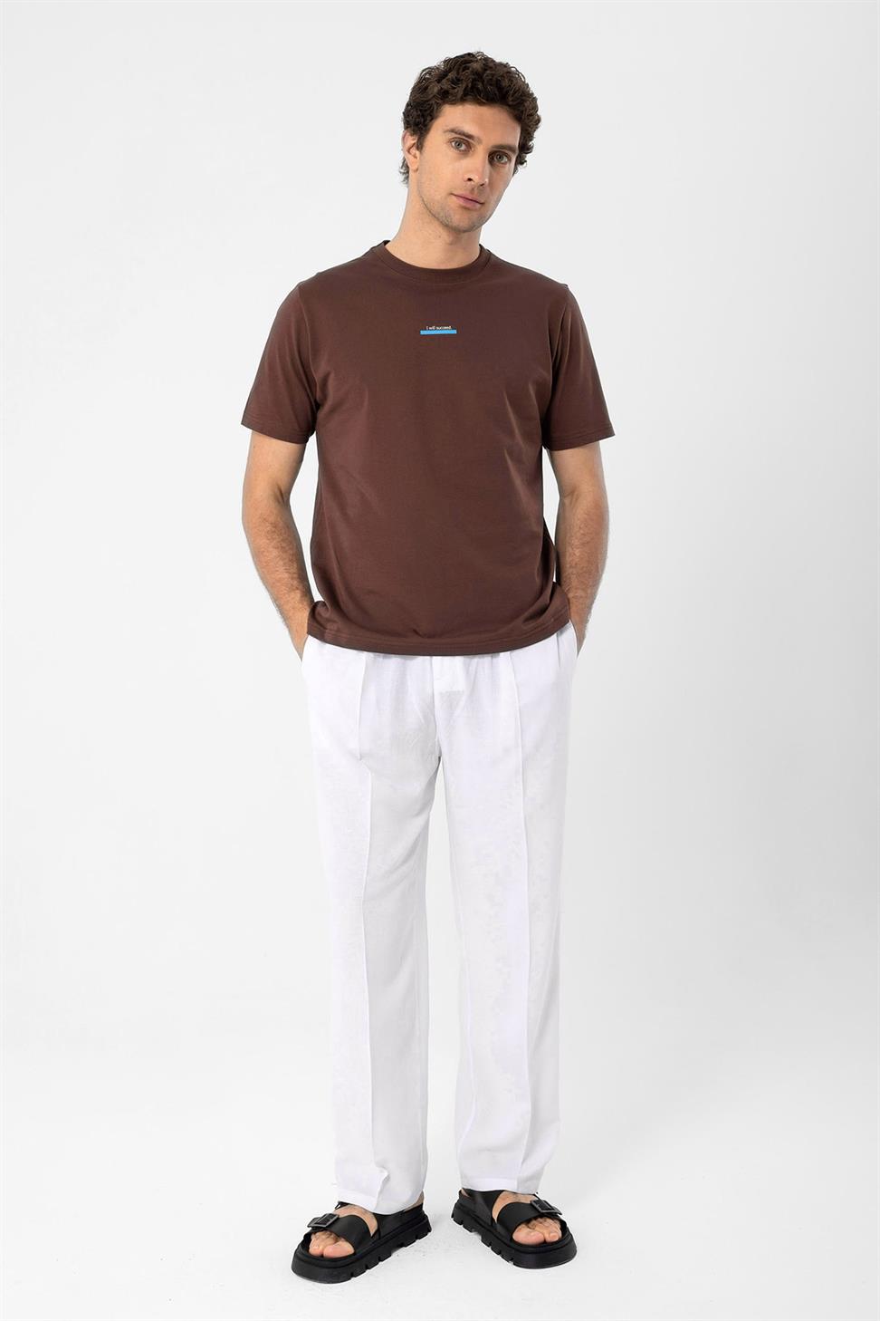 نص مفصل الرجال تي شيرت