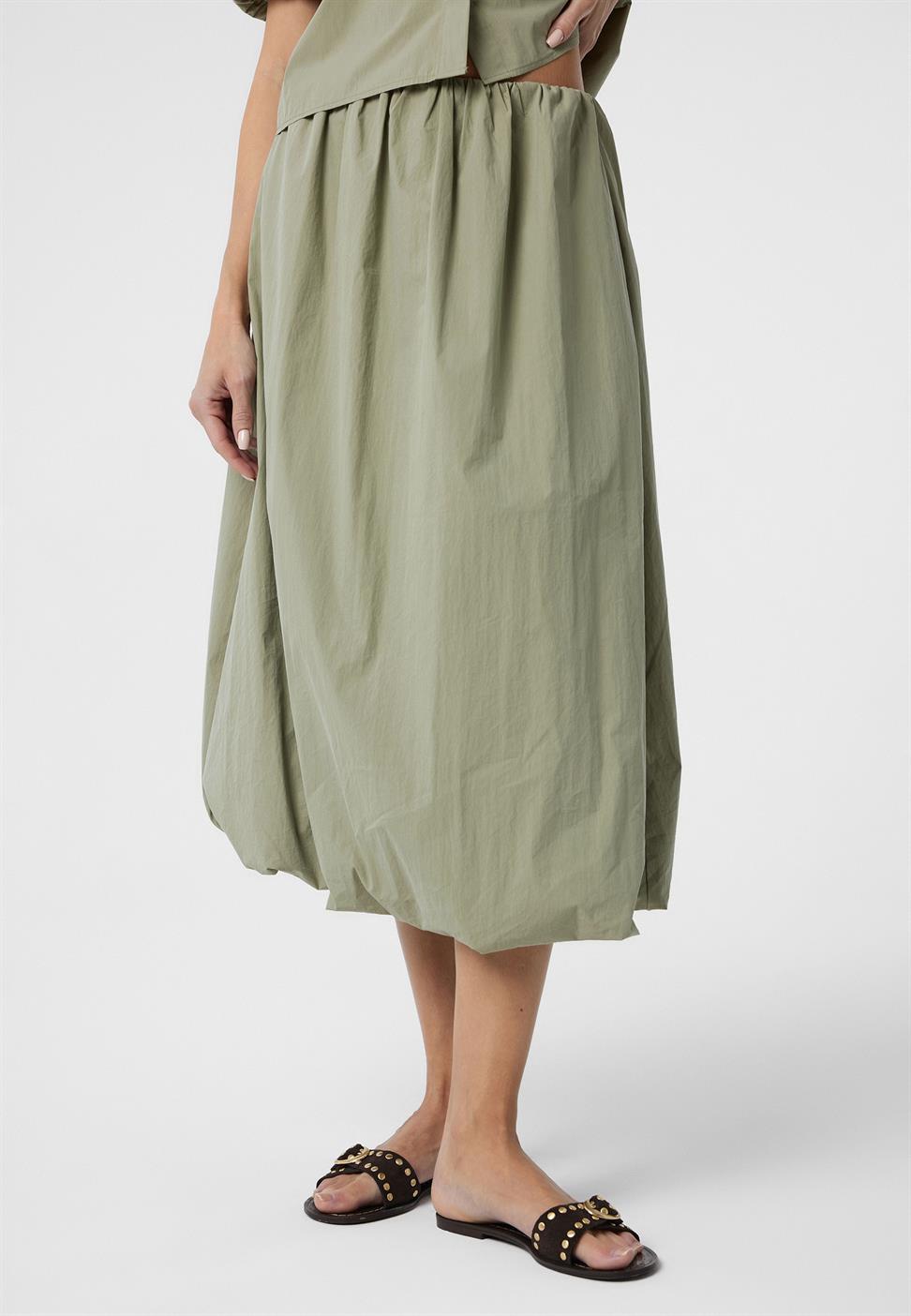 Antioch Yeşil Kadın Balon Midi Etek