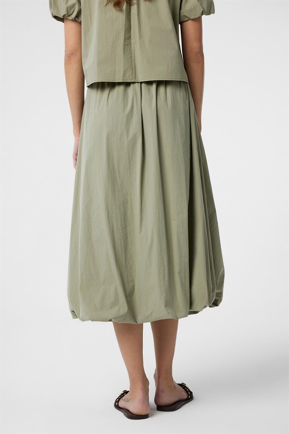 Antioch Yeşil Kadın Balon Midi Etek
