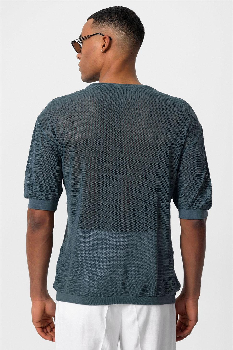 تي شيرت رجالي مخرم مخرم مخرم للرجال