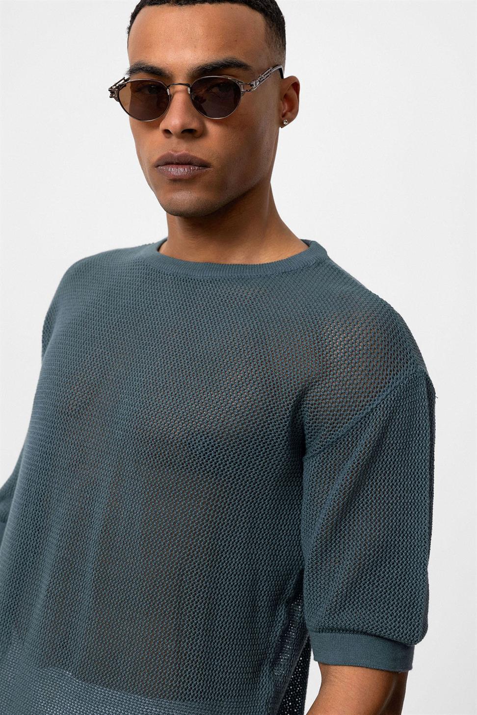 تي شيرت رجالي مخرم مخرم مخرم للرجال