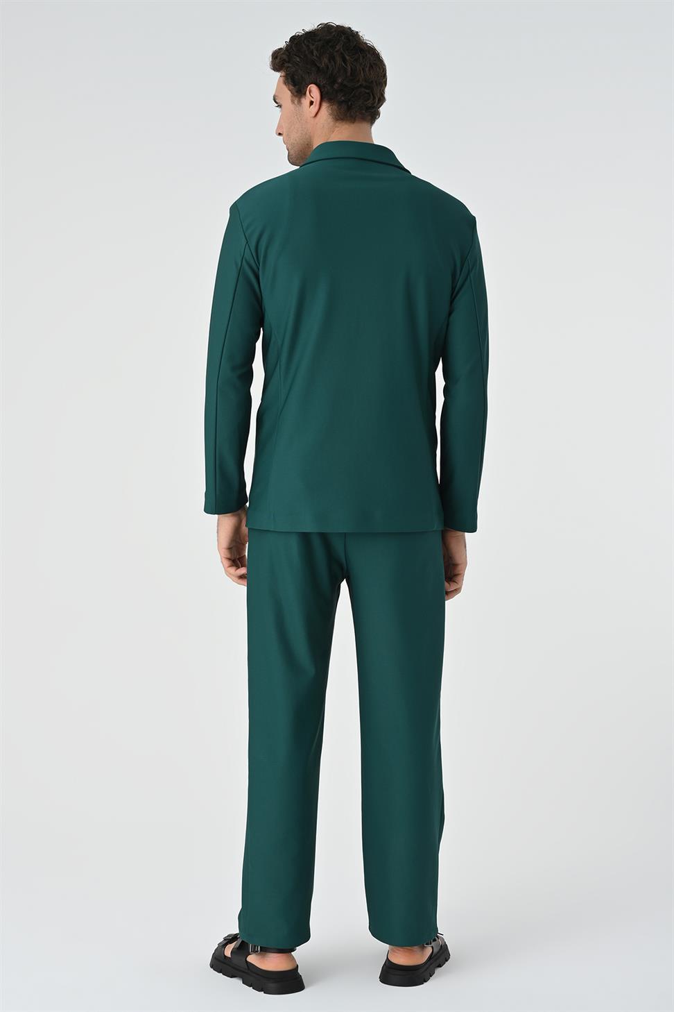 Antioch Yeşil Rahat Kesim Kruvaze Erkek Takım