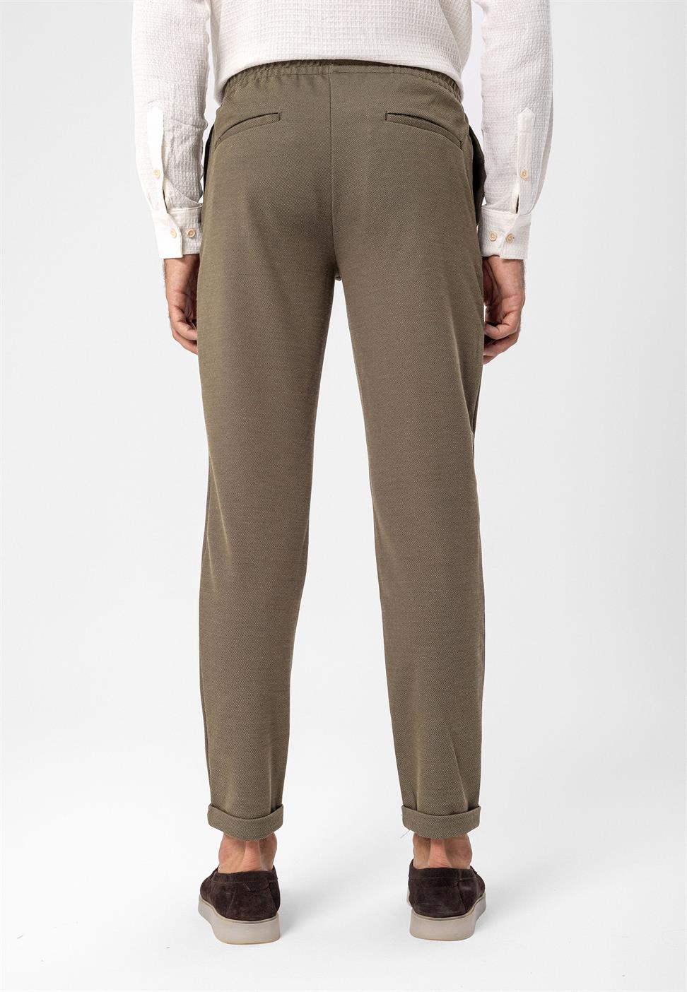 بنطلون رجالي برباط عالي الخصر