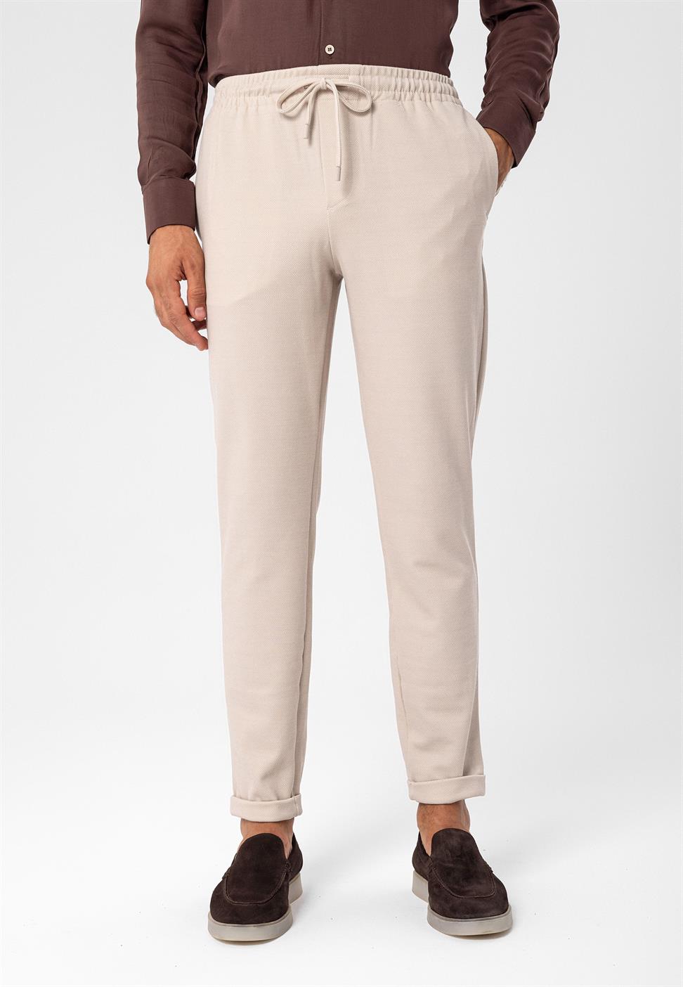 بنطلون رجالي برباط عالي الخصر