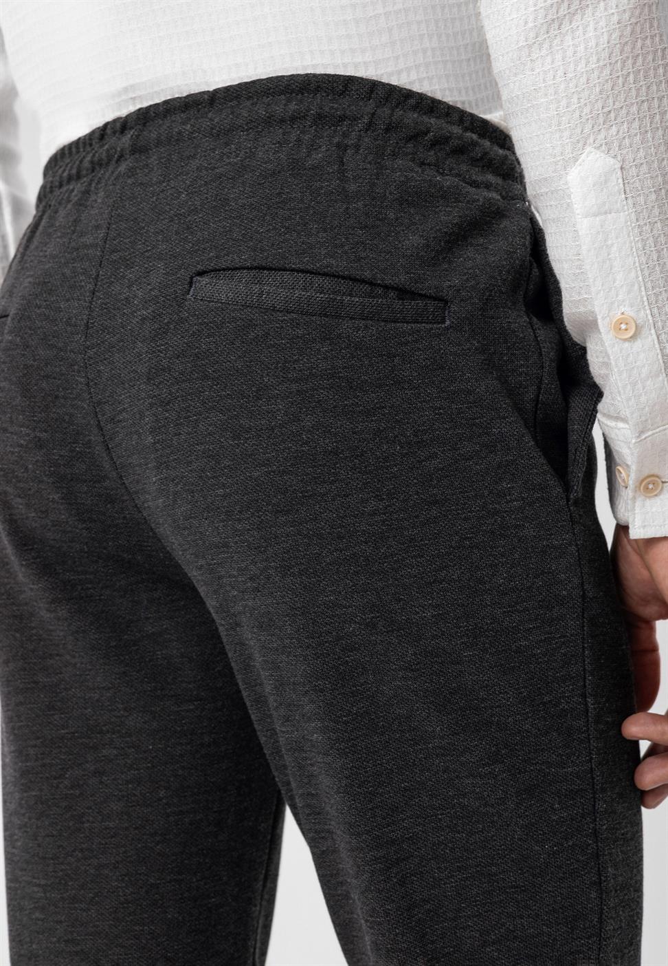 بنطلون رجالي برباط عالي الخصر