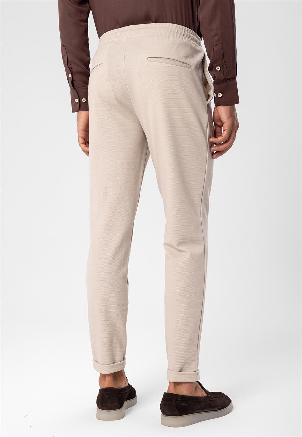 بنطلون رجالي برباط عالي الخصر