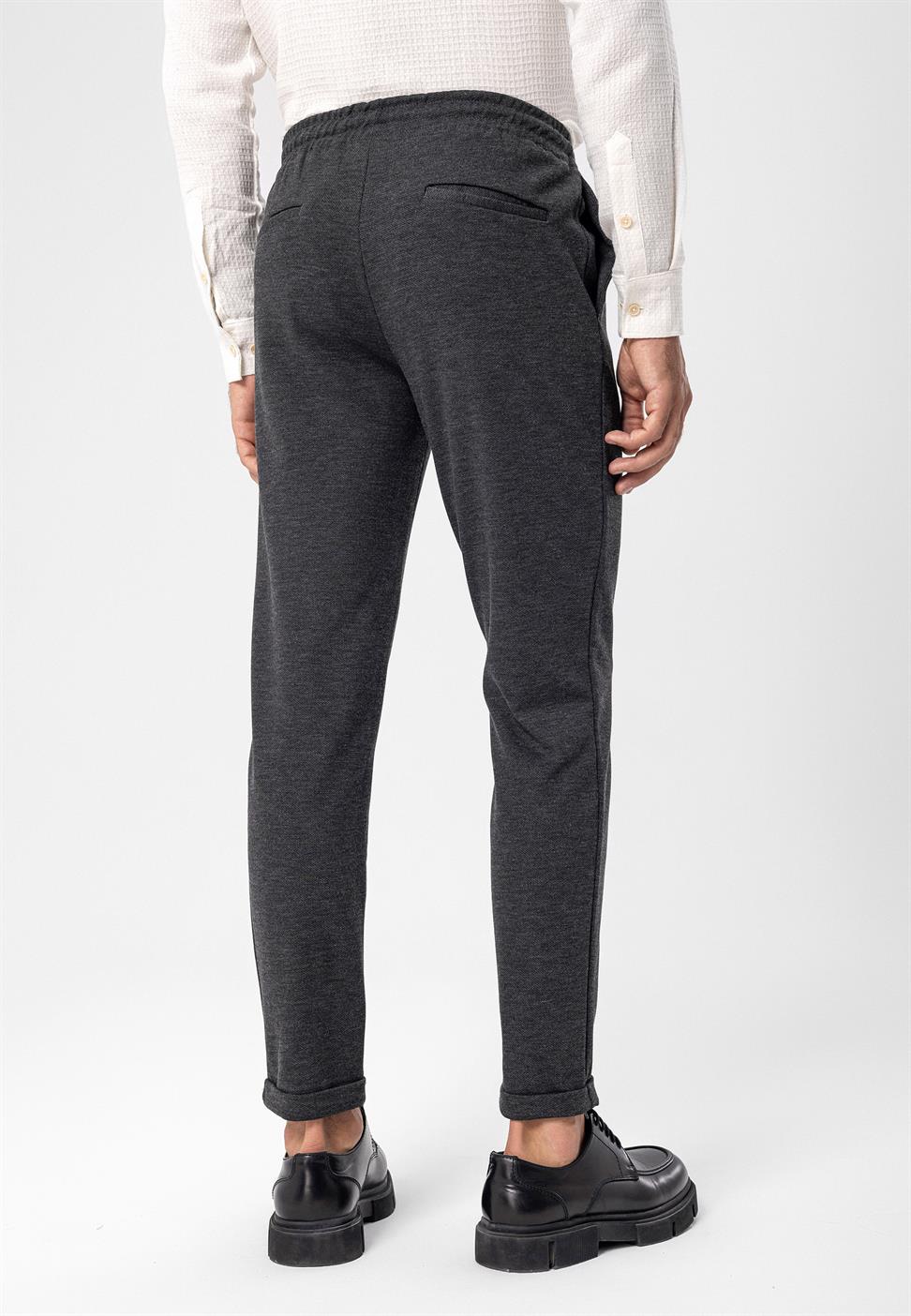 بنطلون رجالي برباط عالي الخصر