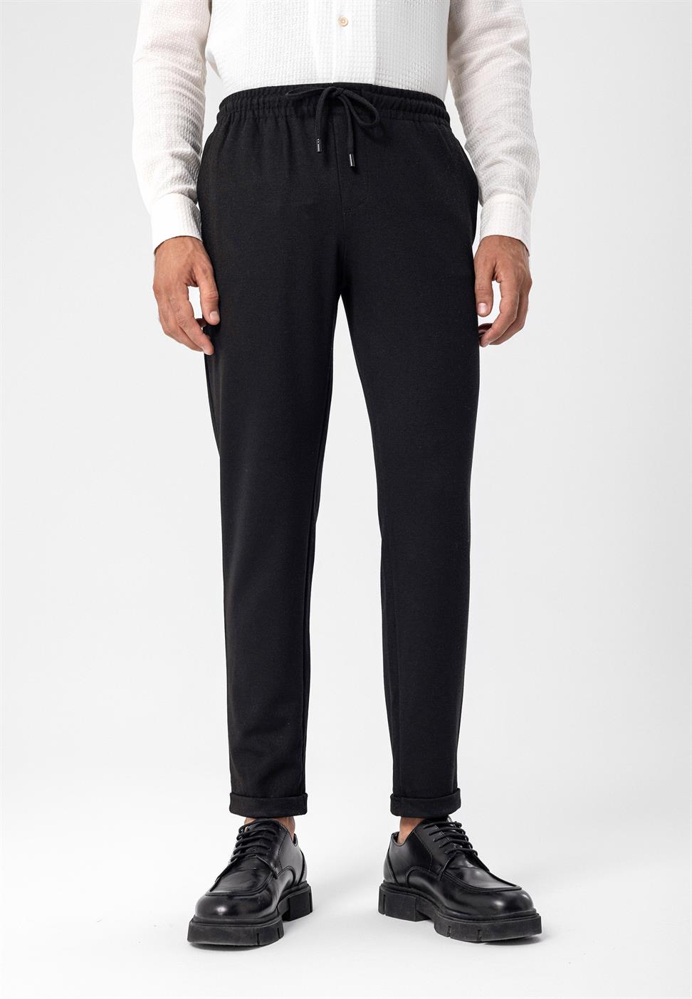 بنطلون رجالي برباط عالي الخصر