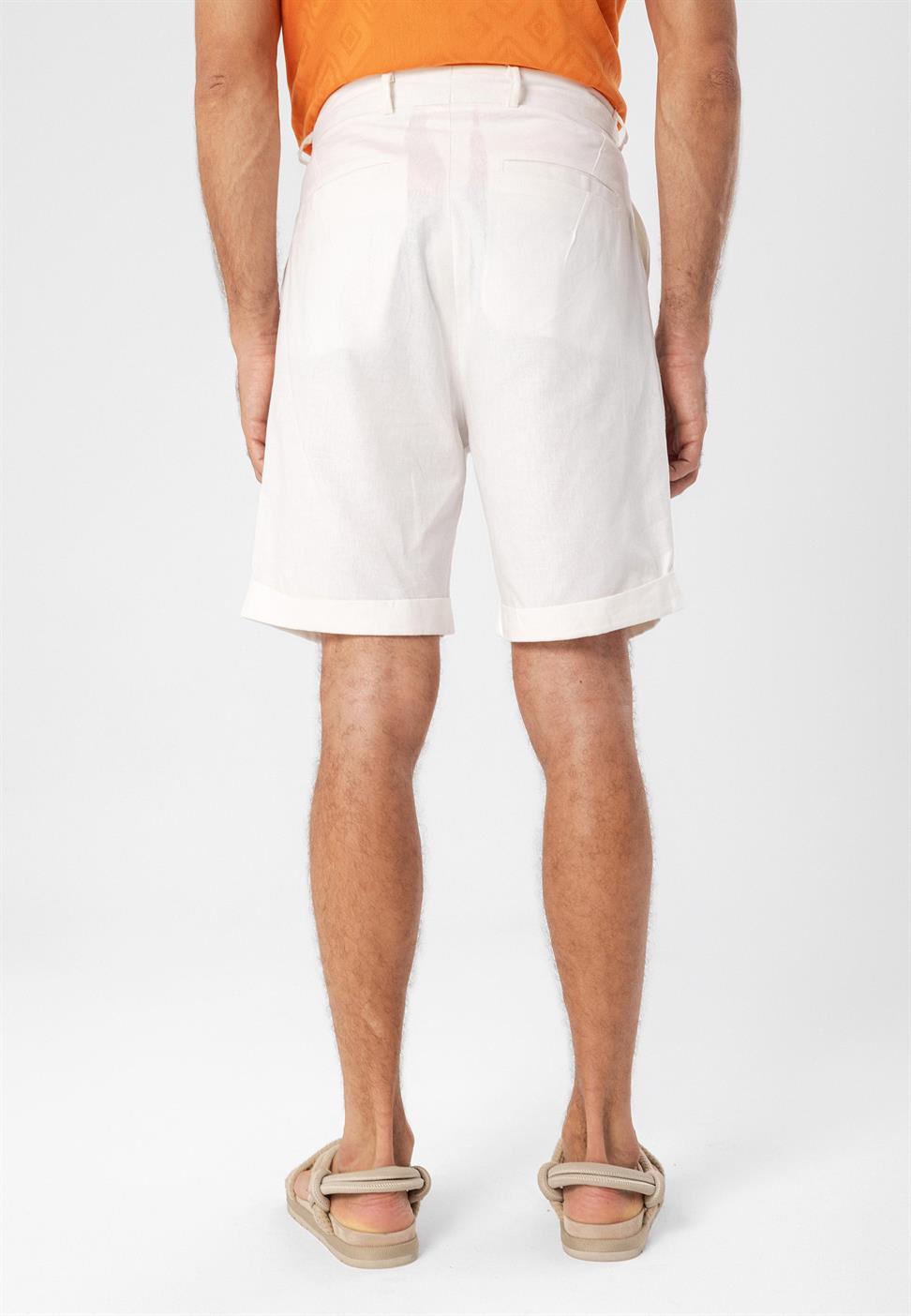 ارتفاع الخصر الرباط مطوي شورت الرجال