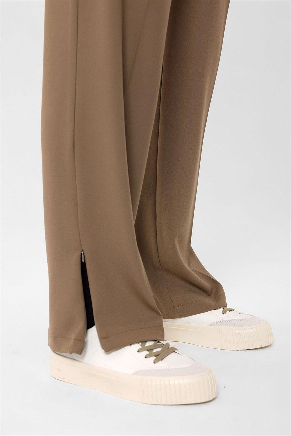 بنطلون رجالي بسحاب عالي الخصر