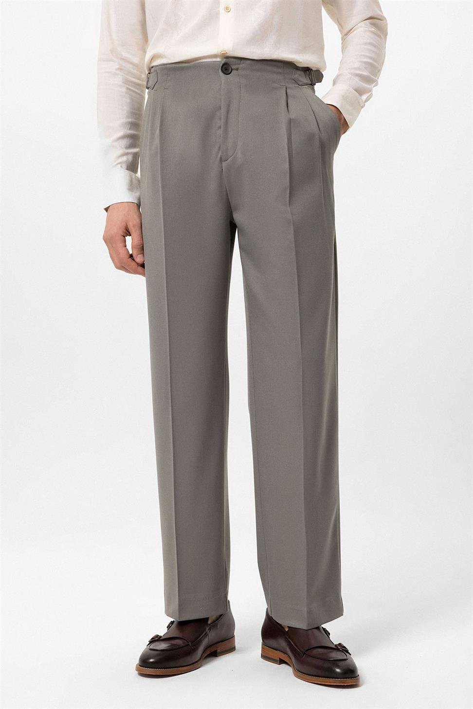 ارتفاع الخصر مشبك مفصلة مريحة تناسب السراويل الرجالية