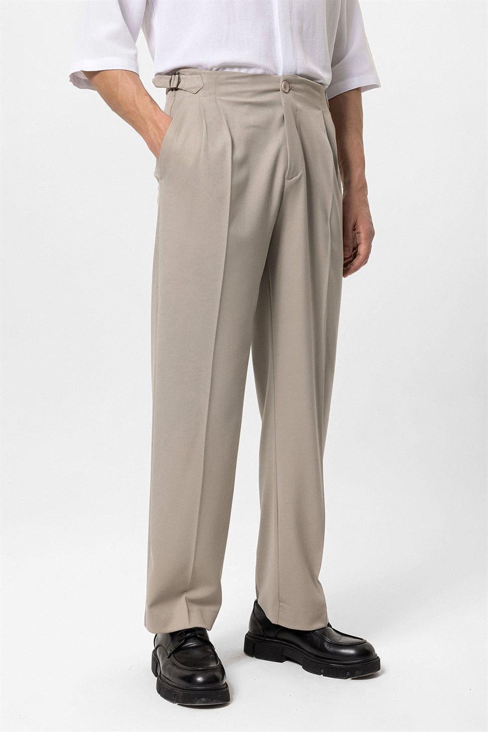 ارتفاع الخصر مشبك مفصلة مريحة تناسب السراويل الرجالية